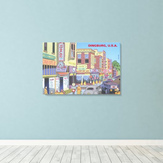 Dingburg, USA Leinwanddruck (Insitu (Holzboden))