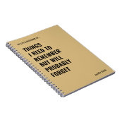 Dinge, an die ich mich erinnern muss notizblock (Rechte Seite)