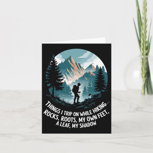 Dinge, auf denen ich beim Wandern reiten kann Karte (Vorderseite)