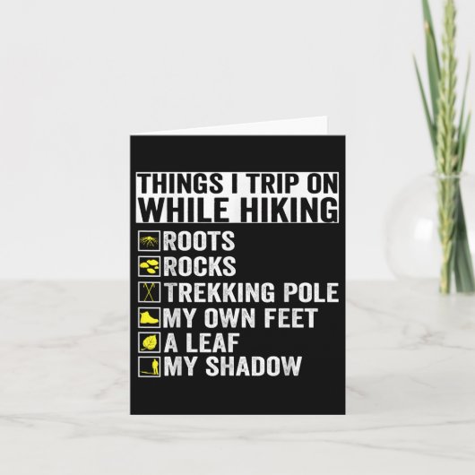 Dinge, auf denen ich beim Wandern Roots Rocks Trek Karte (Vorderseite)