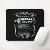Dinge, denen ich mehr vertraue als Donald Trump An Mousepad (Mit Mouse)