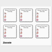 'Dinge, die helfen' Health Journal Quadratischer Aufkleber (Blatt)