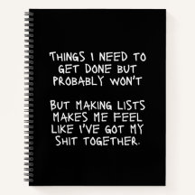 Dinge, die ich erledigen muss, aber wahrscheinlich