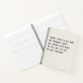 Dinge, die ich erledigen muss, aber wahrscheinlich notizblock (Innenseite)