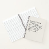 Dinge, die ich erledigen muss, aber wahrscheinlich notizblock (Innenseite)