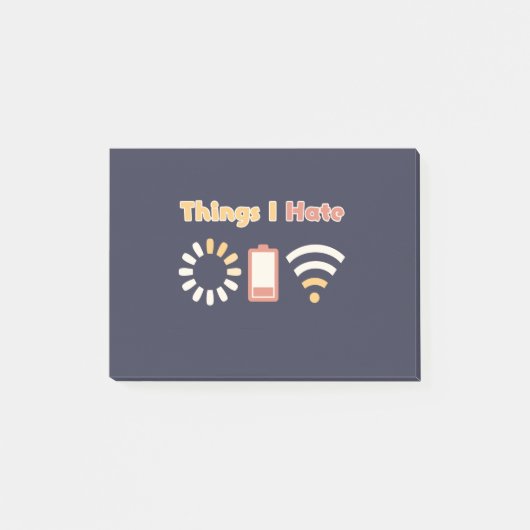 Dinge, die ich hasse Computercoding Post-it Klebezettel (Vorderseite)