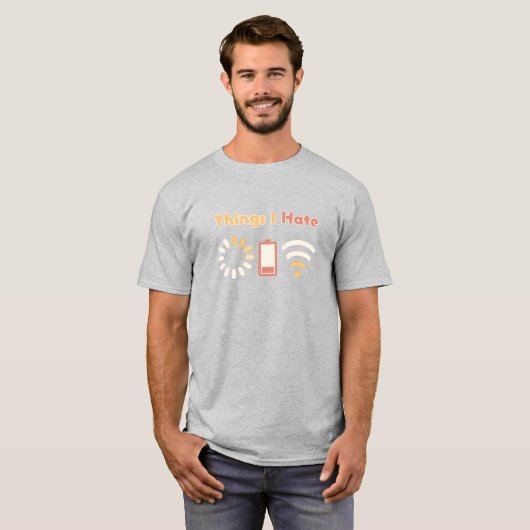 Dinge, die ich hasse Computercoding T-Shirt (Vorne ganz)