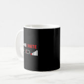 Dinge, die ich hasse, lustiges Hemd, Computer-Geek Kaffeetasse (Vorderseite Links)