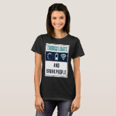 Dinge, die ich hasse, Programmierer Nerd betrunken T-Shirt (Vorne ganz)