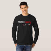 Dinge, die ich Hasse Programmierer Outfit Gamer Fu T-Shirt (Vorne ganz)
