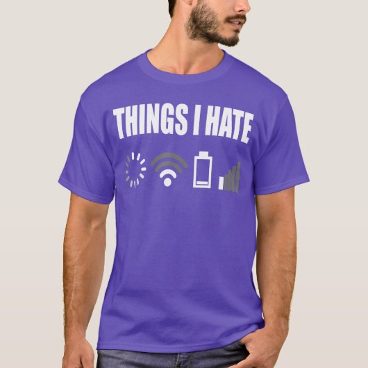 Dinge, die ich hasse Programmierer-Outfit Gamer Lu T-Shirt (Vorderseite)