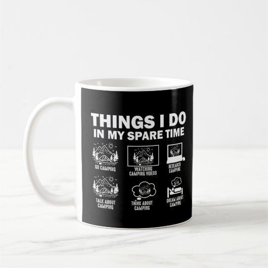 Dinge, die ich im Camping meiner Freizeit mache Kaffeetasse (Links)