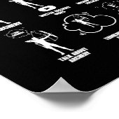 Dinge, die ich in meinem Freizeit Bowhunting Arche Poster (Ecke)