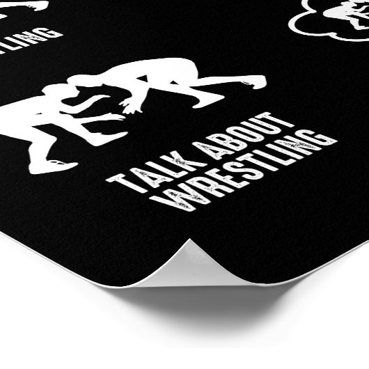 Dinge, die ich in meinem Freizeit Wrestling tue Poster (Ecke)