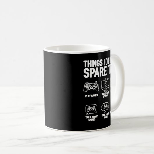Dinge, die ich in meinem Video-Spiel-Nerd mache Kaffeetasse (VorderseiteRechts)