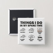 Dinge, die ich in meinen Zeitbüchern mache Button (Vorne & Hinten)