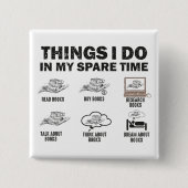 Dinge, die ich in meinen Zeitbüchern mache Button (Vorderseite)