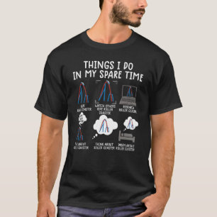 Dinge, die ich in meiner Freizeit Achterbahn Thema T-Shirt