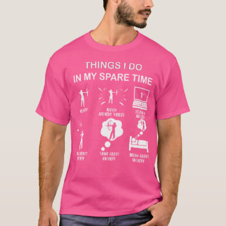 Dinge, die ich in meiner Freizeit Archery Enthusia T-Shirt