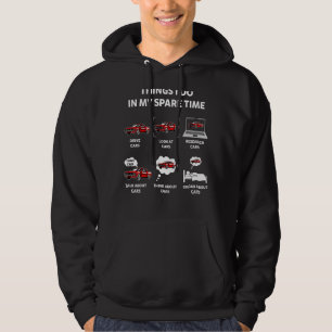 Dinge, die ich in meiner Freizeit Auto-Enthusiaste Hoodie
