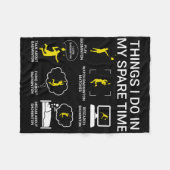 Dinge, die ich in meiner Freizeit Badminton. Fleecedecke (Vorderseite (Horizontal))