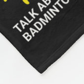 Dinge, die ich in meiner Freizeit Badminton. Fleecedecke (Ecke)