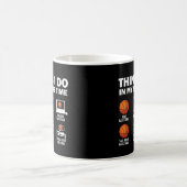 Dinge, die ich in meiner Freizeit Basketball tun Kaffeetasse (Mittel)