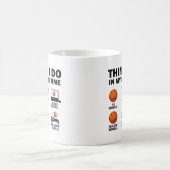 Dinge, die ich in meiner Freizeit Basketball tun Kaffeetasse (Mittel)