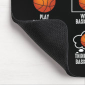 Dinge, die ich in meiner Freizeit Basketball tun Mousepad (Ecke)