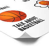 Dinge, die ich in meiner Freizeit Basketball tun Poster (Ecke)