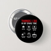 Dinge, die ich in meiner Freizeit BBQ Button (Vorne & Hinten)