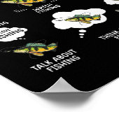 Dinge, die ich in meiner Freizeit beim Fischen wit Poster (Ecke)