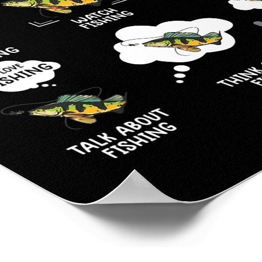 Dinge, die ich in meiner Freizeit beim Fischen wit Poster (Ecke)