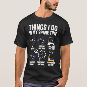Dinge, die ich in meiner Freizeit Fahrrad fahren D T-Shirt