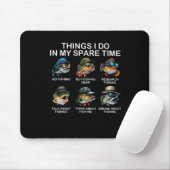Dinge, die ich in meiner Freizeit Funny Fishing 2 Mousepad (Mit Mouse)