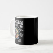 Dinge, die ich in meiner Freizeit Funny Fishing Gr Kaffeetasse (Vorderseite Links)