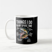 Dinge, die ich in meiner Freizeit Funny Fishing Gr Kaffeetasse (Links)