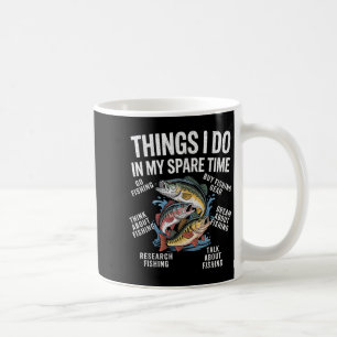 Dinge, die ich in meiner Freizeit Funny Fishing Gr Kaffeetasse