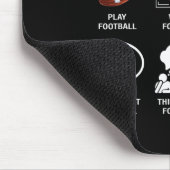 Dinge, die ich in meiner Freizeit Fußball Lover Fu Mousepad (Ecke)