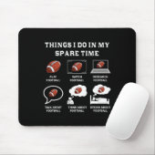 Dinge, die ich in meiner Freizeit Fußball Lover Fu Mousepad (Mit Mouse)