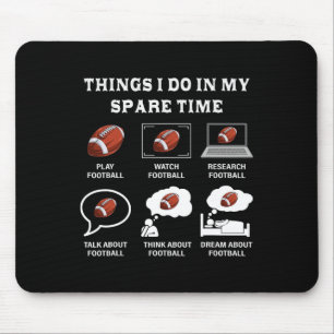 Dinge, die ich in meiner Freizeit Fußball Lover Fu Mousepad