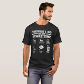 Dinge, die ich in meiner Freizeit Hirsch T-Shirt (Vorne ganz)