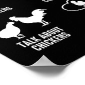 Dinge, die ich in meiner Freizeit Hühner tue Poster (Ecke)