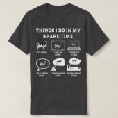 Dinge, die ich in meiner Freizeit Kuh über Bauer K T-Shirt (Design vorne)