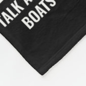 Dinge, die ich in meiner Freizeit lustige Boot Cap Fleecedecke (Ecke)