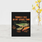 Dinge, die ich in meiner Freizeit lustige Fischer, Karte (Gelbe Blume)