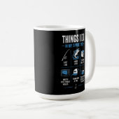 Dinge, die ich in meiner Freizeit mache Angeln Kaffeetasse (VorderseiteRechts)