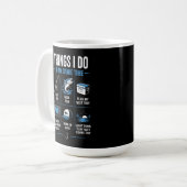 Dinge, die ich in meiner Freizeit mache Angeln Kaffeetasse (Vorderseite Links)
