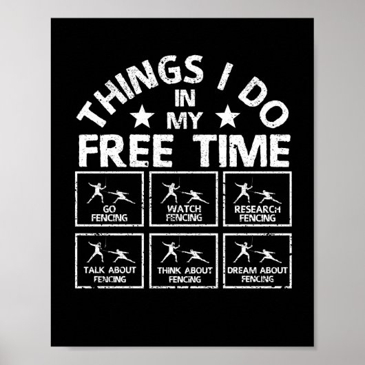 Dinge, die ich in meiner Freizeit mache Begehren Poster (Vorne)