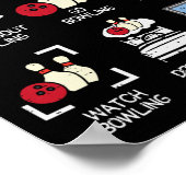 Dinge, die ich in meiner Freizeit mache Bowling Lu Poster (Ecke)